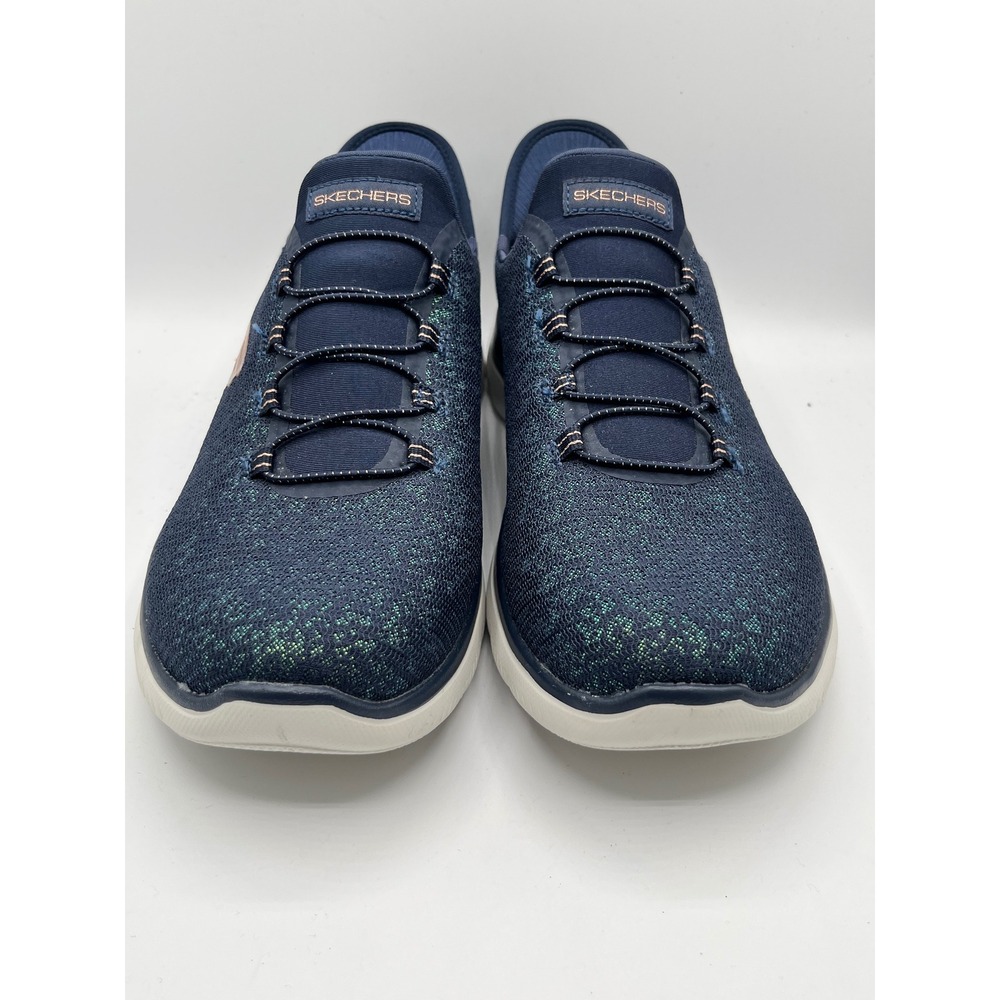 Skechers Slip-ins Ultra Flex 3.0 Brilliant Path Navy Rose Gold 150280‎ Women 10